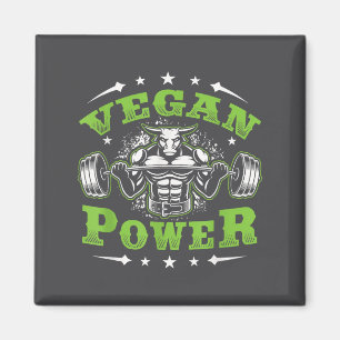 Vegan Fitness Workout I'm Vegan Wer  Magnet