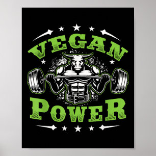 Vegan Fitness Workout I'm Vegan Wer Poster