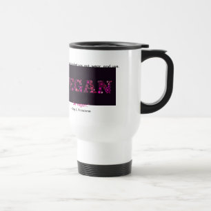"Vegan" Flower Mosaic - & Quote Travel Mug