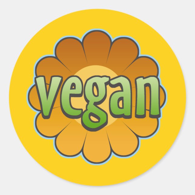 Vegan Flower Stickers (Front)