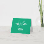 Vegan Food Label Card