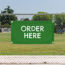 Vegan Food Truck Order Here Horizontal Banner