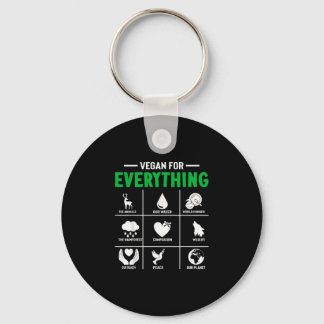 Vegan for everything - vegan vegetarian  keychain