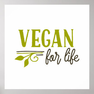 Vegan For Life Poster