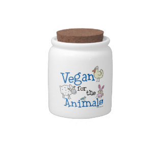 Vegan for the Animals Candy Jar