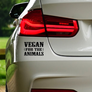 Vegan For The Animals, Car Decal