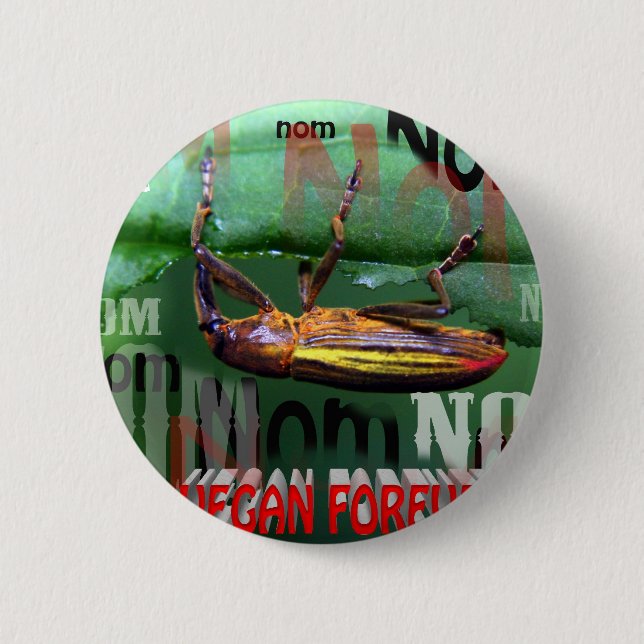 vegan forever button (Front)