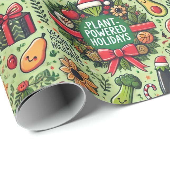 Vegan-Friendly Christmas Wrapping Paper (Roll Corner)