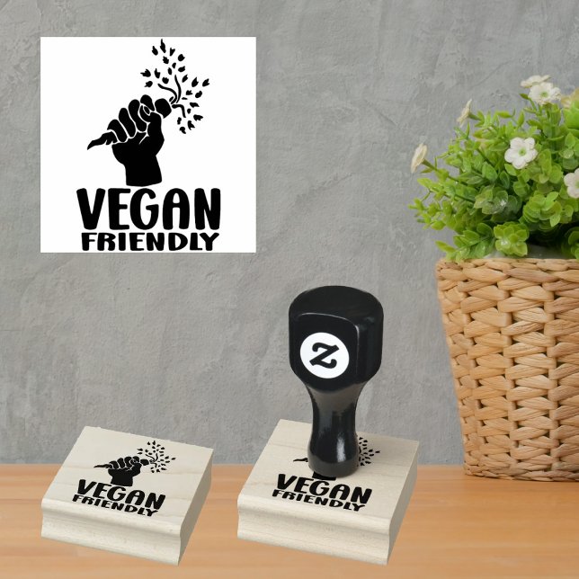 Vegan Friendly, Simple  Rubber Stamp (Creator Uploaded)