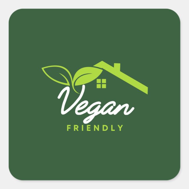 Vegan Friendly. Vegan Labels (Front)