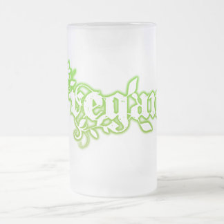 Vegan Frosted Glass Beer Mug