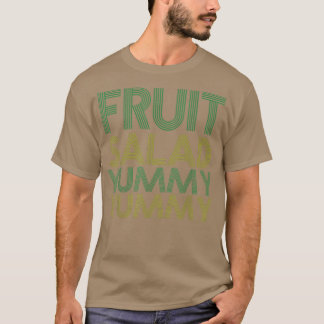 Vegan  Fruit Salad Yummy Yummy  Retro Vegetarian T T-Shirt
