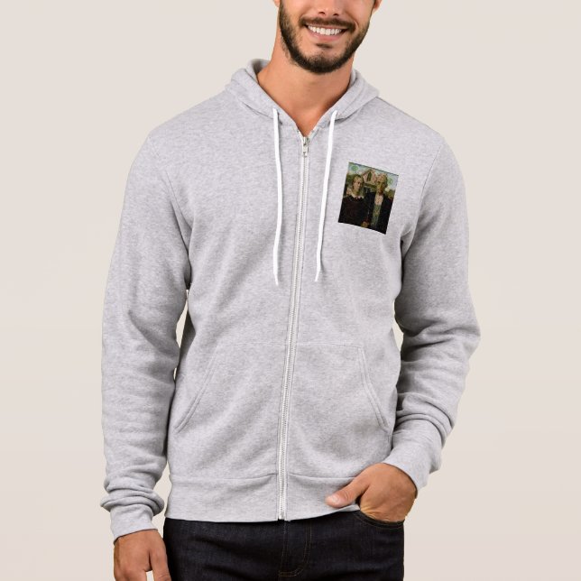 Vegan Gothic Fine Art Spoof Hoodie (Front)