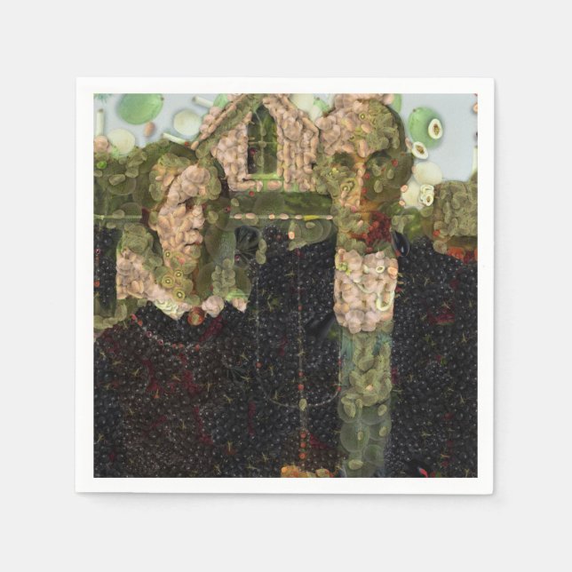 Vegan Gothic Fine Art Spoof Napkins (Front)