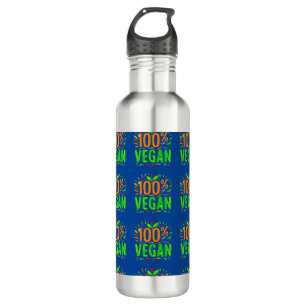 Vegan Graphgic gift Idea for Veggie Holiday Stainless Steel Water Bottle