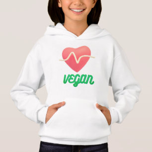 vegan healthty heart hoodie