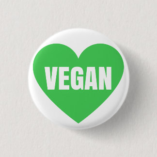 VEGAN HEART PINBACK BUTTON