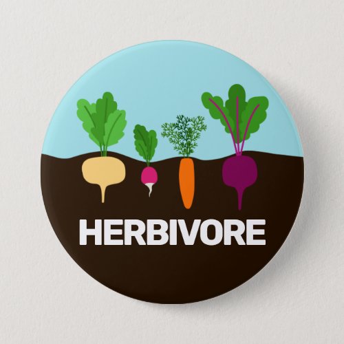 Vegan _ herbivore colorful vegetables custom button