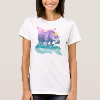 Vegan Herbivore Magic Hippo T-shirt