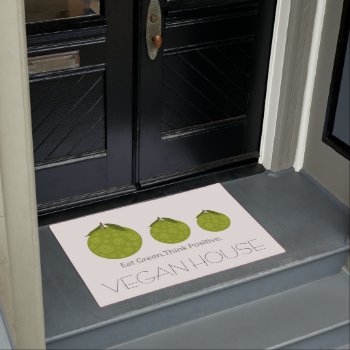 Vegan House Doormat by EveStock at Zazzle