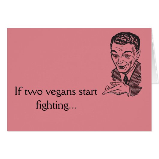 Vegan Humor Cards (Front Horizontal)