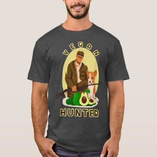 Vegan Hunter Vegetarian can Hunting Funny Meme T-Shirt