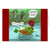 Vegan Hunters Funny (Front Horizontal)