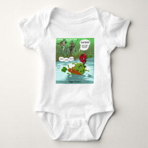 Vegan Hunters Funny Baby Bodysuit