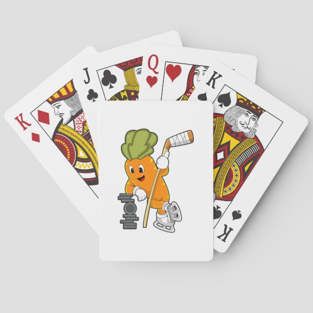Vegan Ice hockey Ice hockey stick Poker Cards (Back)
