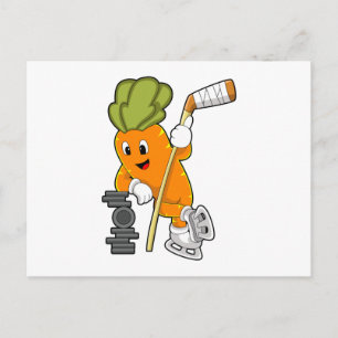 Vegan Ice hockey Ice hockey stick Postcard