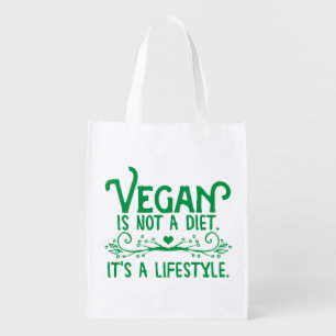 Vegan is not a Diet Grocery Bag