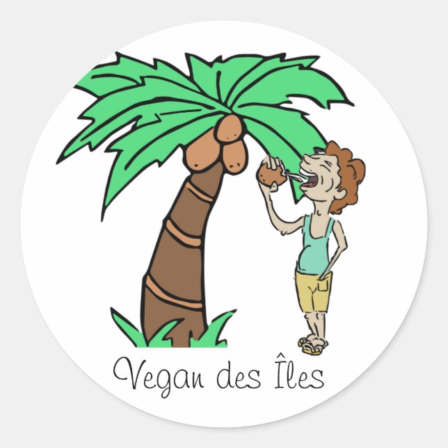 Vegan Islands Sticker (Front)
