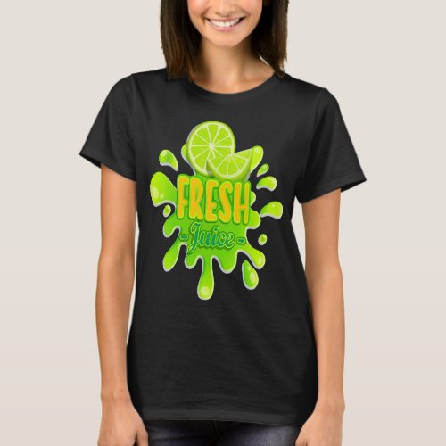 Vegan Juice Fresh Lemon Funny T_Shirt