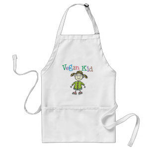 Vegan Kid Girl Adult Apron