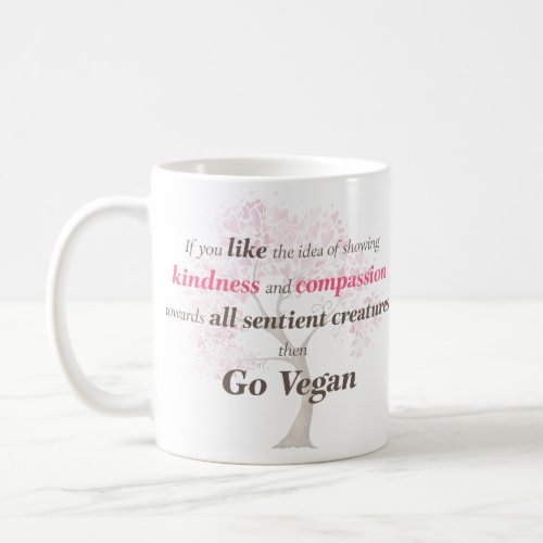 Vegan Kindness and Compassion Coffee Mug