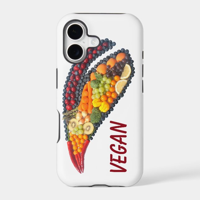 Vegan leaf iphone case (Back)