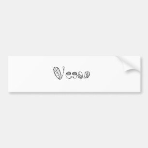 Vegan Leaves Bumper Sticker