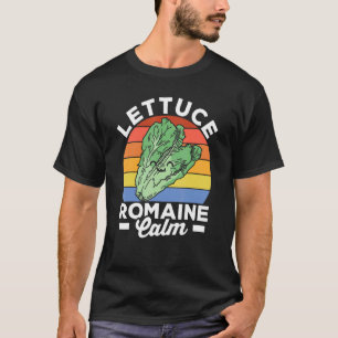 Vegan Lettuce Romain Calm Veggie Food Vegetarian T-Shirt