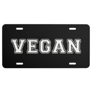 Vegan License Plate