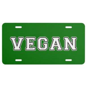 Vegan License Plate