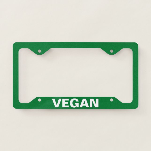 VEGAN LICENSE PLATE FRAME (Front)