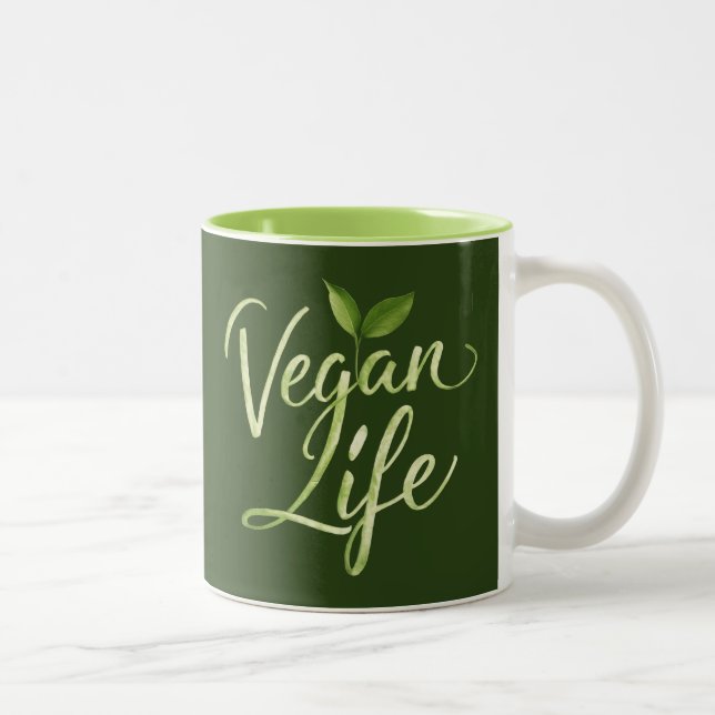Vegan Life Two-Tone Coffee Mug (Right)