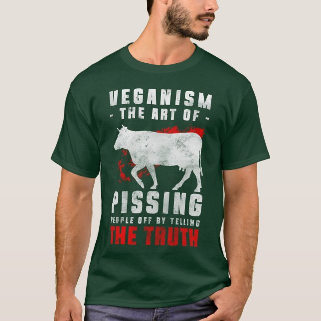 Vegan Lifestyle Attitude Food funny T-Shirt (Front)