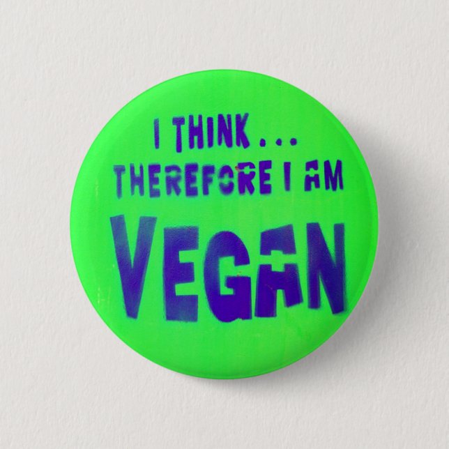 Vegan Love Animals Eat Plants Button (Front)