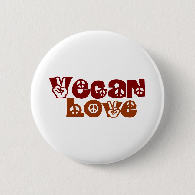 Vegan Love Button (Front)