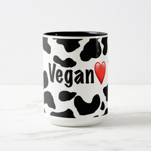 VEGAN LOVE COLLECTION Two_Tone COFFEE MUG