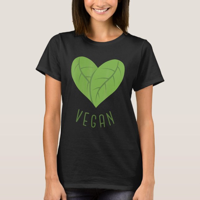 Vegan Love For Vegans And Plant Based Food T-Shirt (Front)