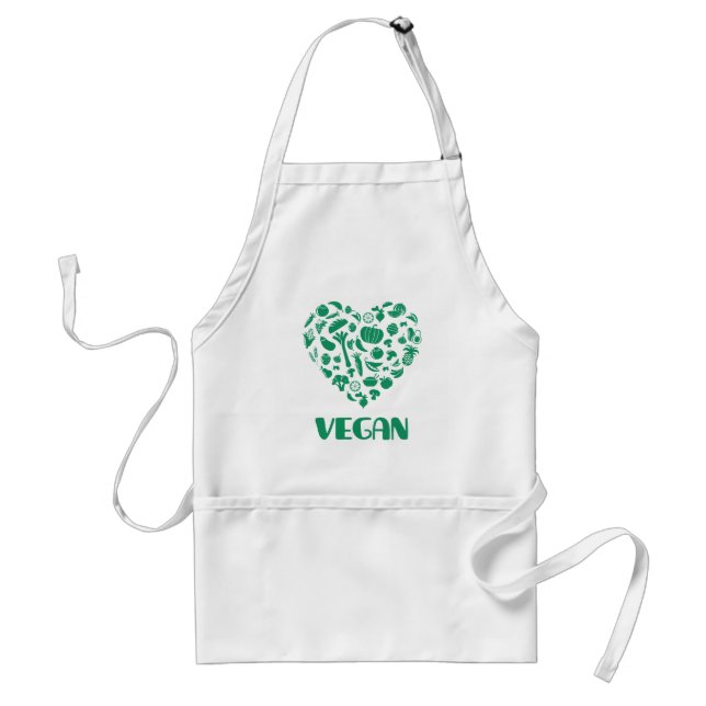 Vegan Lover Adult Apron (Front)