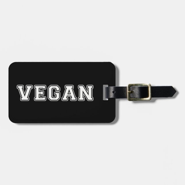 Vegan Luggage Tag (Front Horizontal)