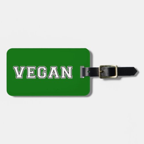Vegan Luggage Tag